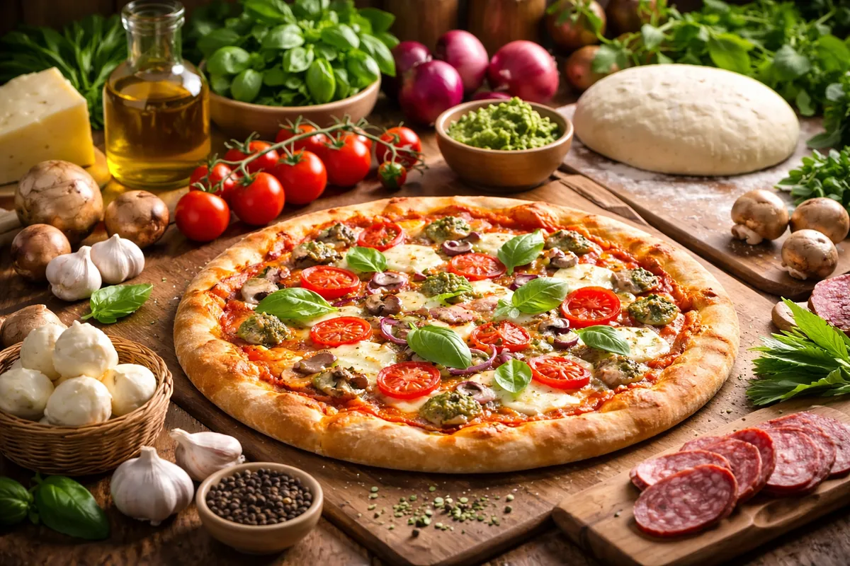 Comment réaliser une pizza maison en utilisant des ingrédients locaux